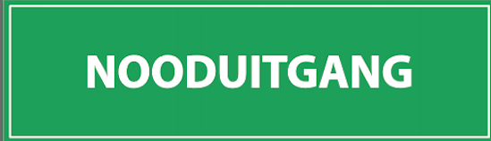 Nooduitgang Banner 